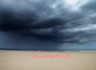 PHOTO  RAIN SWEEPING IN OFF THE SEA AT SEATON CAREW LOOKING TOWARDS HARTLEPOOL H
