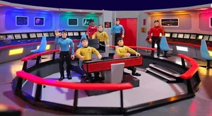 TOS Bridge Lit 4.75" Star Trek Playmates Figures - Picture 1 of 23