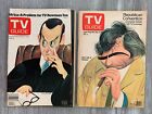 1976 Aug And Dec Tv Guide Magazine Vg Gd And Columbo And Tony Randall By Hirshfeld Lot