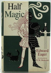 Half Magic by Edward Eager Hardcover Weekly Reader Book Club Ed. Vintage HB 1955
