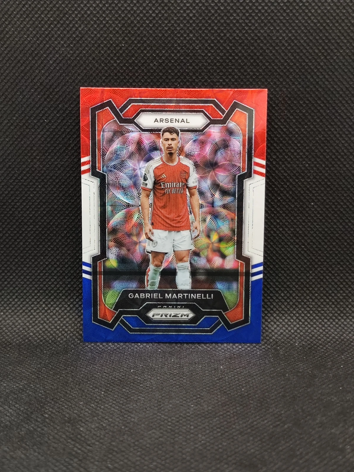 2023-24 Panini Prizm EPL Gabriel Martinelli Red White Blue Choice Prizm SP