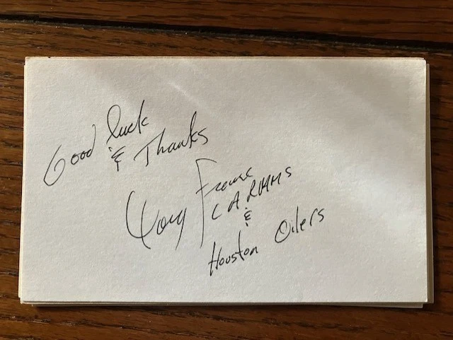 道格法国签名 3x5 索引卡,俄亥俄州 AA,NFL 公羊队,职业碗,D. 2016 — 第 1/1 张图片