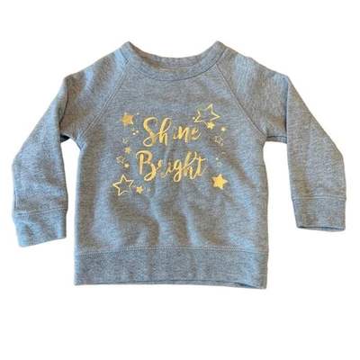 PEEK Shine Bright Sudadera Niñas 12-18 Gris Dorado Navidad Top Unisex Niño Pequeño Foto 1 de 4