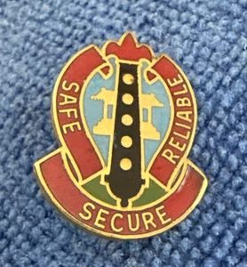 Prendedor insignia batallón 6ta ordenanza DUI ejército de Estados Unidos - seguro confiable D9 - Imagen 1 de 2