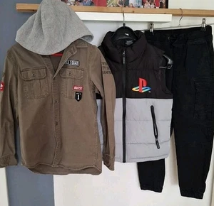 ☀️ H&M ZARA Hemd JACKE Hose Gr 146 PUMA Jogginghose alles GEPFLEGT 🌞 - Bild 1 von 2