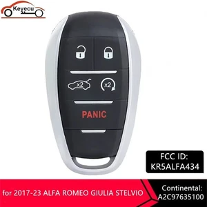 Mando a distancia llave inteligente de reemplazo para 17-23 ALFA ROMEO GIULIA STELVIO KR5ALFA434 - Imagen 1 de 5
