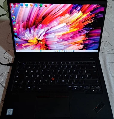 LENOVO THINKPAD X1 CARBON 7th-14"FHDIPS TOUCH-I7-8565U-SDD256GB-16GB RAM- - Immagine 1 di 4