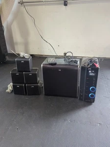 Sistema de cine en casa JVC THL1 5 altavoces subwoofer y receptor con control remoto - Imagen 1 de 12