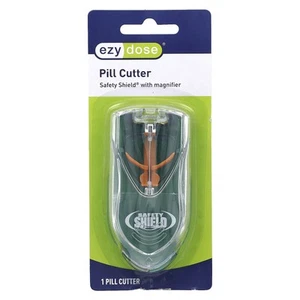 Safety Shield Pill Cutter with Magnifier, 1 Count - Picture 1 of 3