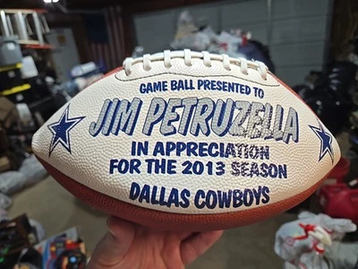 Presentation NFL Game Ball Dallas Cowboys 2013 Season Jim Petruzella - Image 1 of 4
