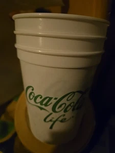 Coca Cola Life plastic cups - Set Of 3, Rare - Picture 1 of 4