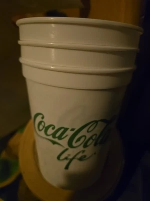 Coca Cola Life plastic cups - Set Of 3, Rare - Image 1 of 4