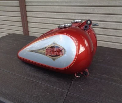 Harley Davidson Tanque de gasolina genuino 1999 FLSTC EVO Softail naranja azteca #4344 Foto 1 de 4