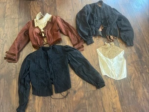 Victoriano Eduardiano Lote de 4 corpiños antiguos vintage - Imagen 1 de 24