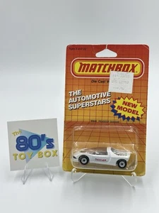 1986 MATCHBOX SUPERFAST MB49 WHITE PEUGEOT QUASAR NEW ON CARD - Picture 1 of 5