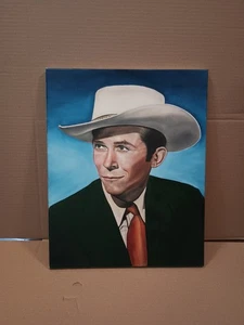 Original Hank Williams Sr. Oil Painting 16x20 Texas Artist !! Very Nice!!! - Picture 1 of 3