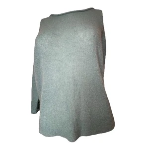 Aldo Martins Aqua Round Neck Mohair Blend Lightweight Knit Sweater - Picture 1 of 12
