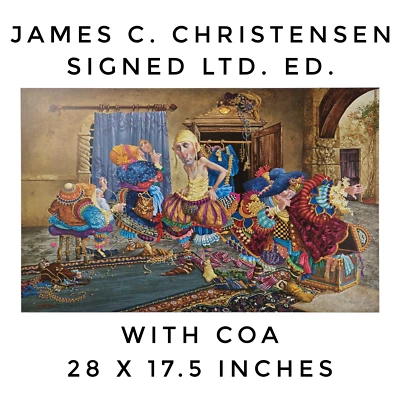 James C. Christensen Signed Limited Edition Print Getting It Right 2501/4000 COA - Image 1 of 4