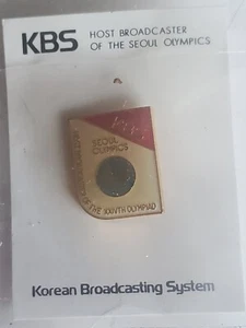 KBS Home Broadcaster of the Seoul Olympics Pin - Picture 1 of 1