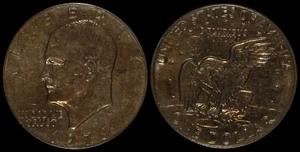 1978 PCGS MS61 Eisenhower Ike Dollar US Type Coin Philadelphia Last Year Toned - Picture 1 of 6