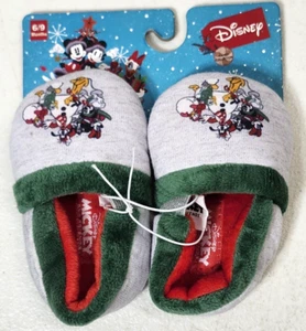 Disney Mickey Mouse Cartoon Baby Slippers Size 6-9 Months Colorful NEW - Picture 1 of 8
