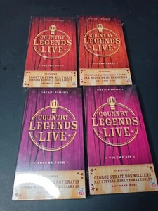 Time Life Presents Country Legends Live VHS Volumes 1 3 4 And 6 Sealed New - Picture 1 of 9