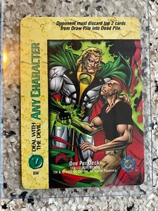 1996 DC OVERPOWER DEAL WITH DEVIL CARD CCG ANY CHARACTER! NERON LEX LUTHOR! - Picture 1 of 5
