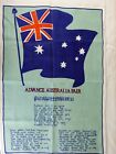 Advance Australia Fair Linen Tea Towel