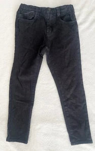 Zara Boys Kids Youth Black Fleece Pants Adjustable Waist Sz 8 - Picture 1 of 6