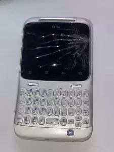 HTC ChaCha A810e - (White/Silver) Retro Android 2.3 Smartphone QWERTY Keypad - Picture 1 of 1