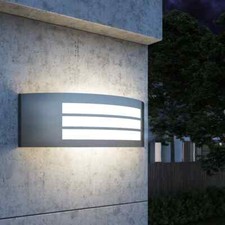 vidaXL Lampada a Muro Acciaio e Vetro Giardino e Casa Applique Parete Esterni