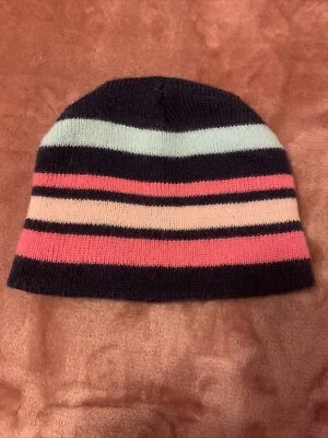 Winter Hat Baby Girl Striped Wonder Nation One Size  - Image 1 of 4