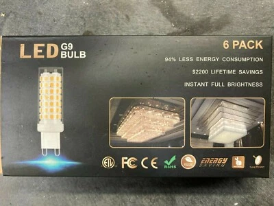 G9 LED Bulbs BiPin Base 6W Soft WT 3000K - 60W Halogen Equiv. *FREE SHIPPING* - Image 1 of 3