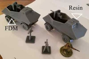 54 mm/1:32a escala Segunda Guerra Mundial FDM holandés KNIL Bratt Overvalwagen - Imagen 1 de 2