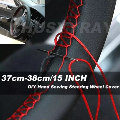 Cubierta de volante de coche de 15" 38 cm para Nissan Rogue/Rogue Sport 2017 2018 2019 Foto 1 de 4