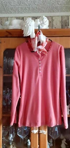 Damen Shirt von Fitz in Aprikot/Tuch dazu Gr.36 (2557) - Bild 1 von 2
