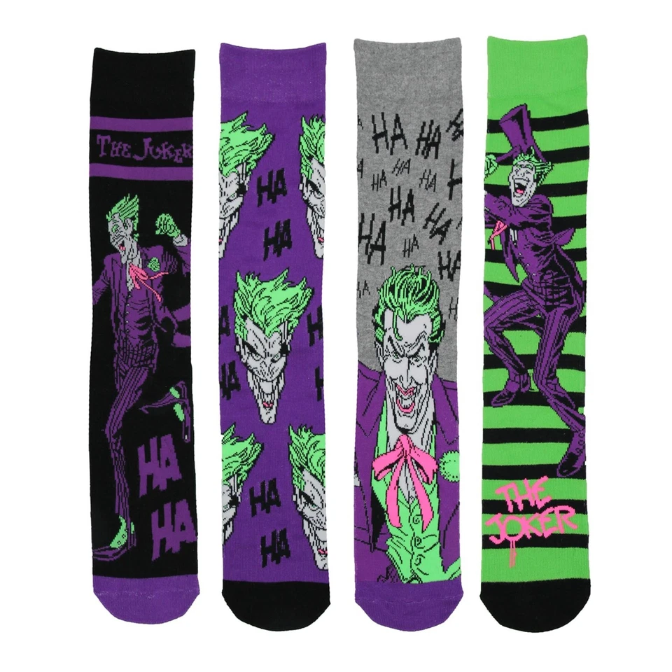 Joker Socks Mens Dc Comics Socks Officially Licensed Socks 6-11 Batman UK