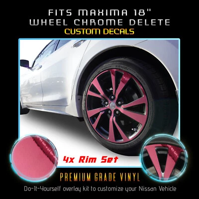 Kit de eliminación de llantas x4 cromadas x4 para Nissan Máxima 2016-2020 - espejo retrovisor cromado Foto 1 de 4