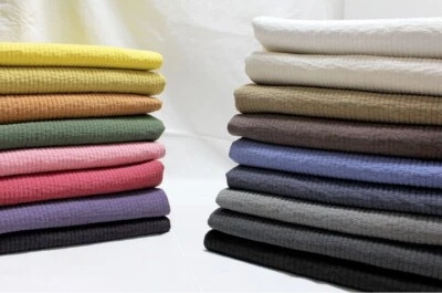 53" Wide Double Sided Pre-Quilted Upholstery Fabric by the yard 3mm/7mm Stripe - Image 1 of 4