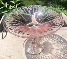 Central Glass Works # 401 Harding # 2000 Compote 6.75" By 5" - Rose Pink