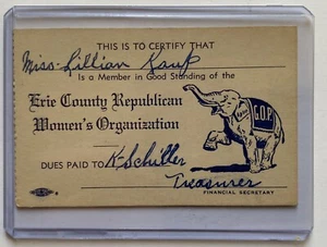 Antique Women’s Voting Suffrage Eerie IN Indian County Republican Organization - Picture 1 of 6