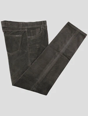 NUEVO CESARE ATTOLINI GRIS ALGODÓN EA TERCIOPELO JEANS US 33 - EU 49 CA74 Foto 1 de 3