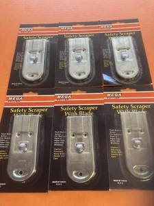NOS, LOT of (6( Mega Cutter SAFETY RAZOR SCRAPER, - Picture 1 of 2