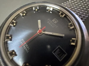 NOS Tissot 38,5mm Sideral electronic watch fiberglass - Foto 1 di 20