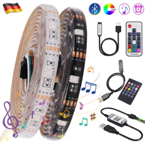 LED Stripe RGB Leiste Streifen 5050 Band USB Bluetooth Wasserdicht Lichterkette - Bild 1 von 15