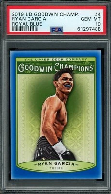 Goodwin Champions 4 Ryan Garcia Royal Blue Rookie 2019 PSA 10 unidades disponibles Foto 1 de 2