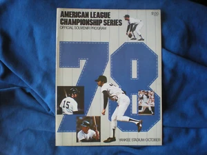 1978 ALCS YANKEES  YANKEE STADIUM  PROGRAM - Picture 1 of 2