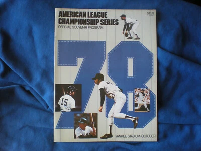 1978 ALCS YANKEES  YANKEE STADIUM  PROGRAM - Image 1 of 2