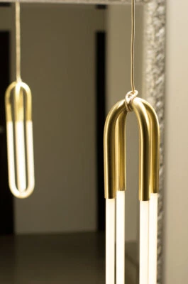 LED Röhren Vintage Cafè Lampe Art Deco Kinolampe Bauhaus Lampe 50er Doppelröhre - Bild 1 von 4