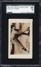 1923 V100 Willard's Chocolates S.R. "Bucky" Harris HOF -- SGC 7
